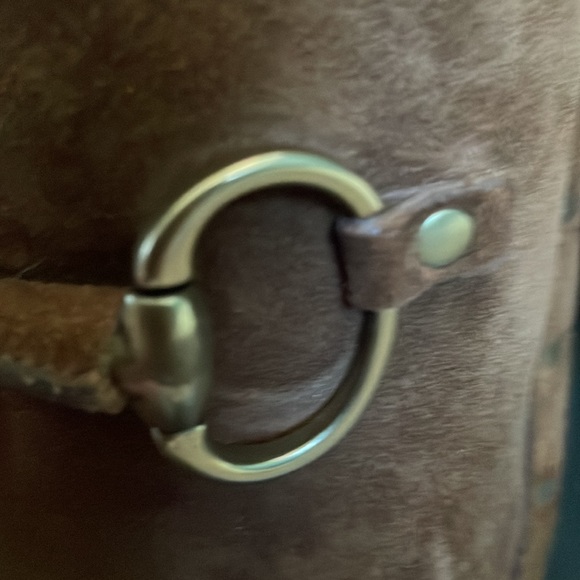 Women’s Gucci brown suede mules/clog shoes size 4 1/2. - Picture 8 of 14